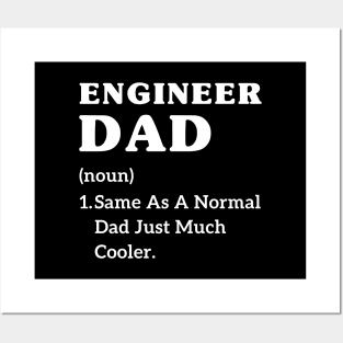 Engineer dad father's day mechanical engineer dad jokes Posters and Art